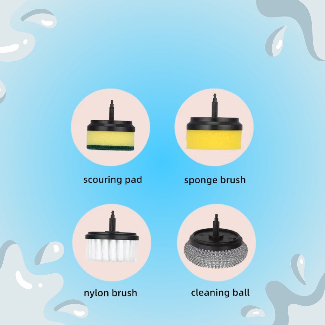 TurboScrub Pro Replacement Brush Heads – 4 - Pack or 6 - Pack - TurboScrub